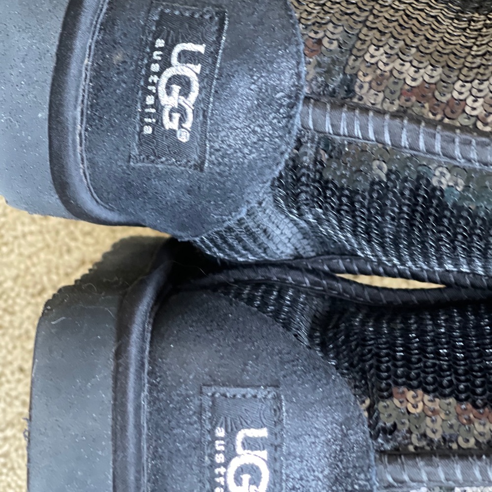 Black Sequined Ugg Boots - image 6